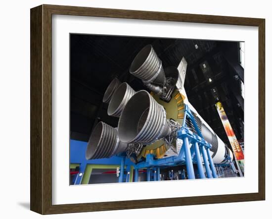 Us Space and Rocket Center, Saturn V Rocket, Huntsville, Alabama, USA-Walter Bibikow-Framed Photographic Print