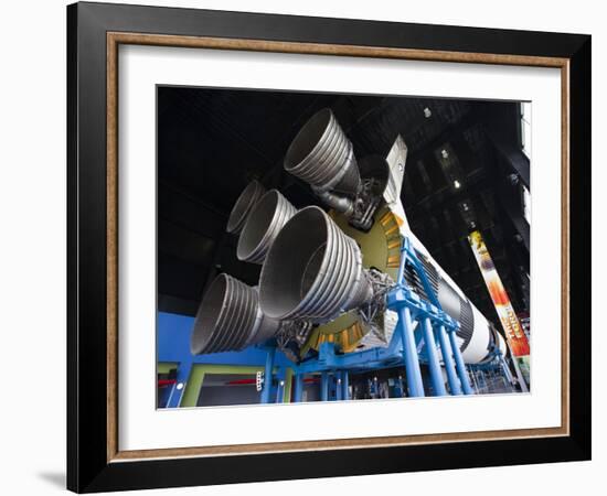 Us Space and Rocket Center, Saturn V Rocket, Huntsville, Alabama, USA-Walter Bibikow-Framed Photographic Print