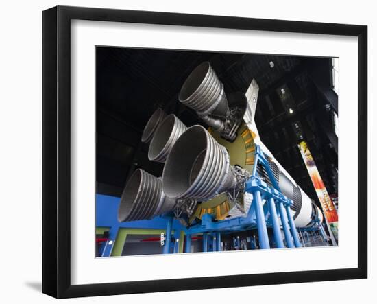 Us Space and Rocket Center, Saturn V Rocket, Huntsville, Alabama, USA-Walter Bibikow-Framed Photographic Print