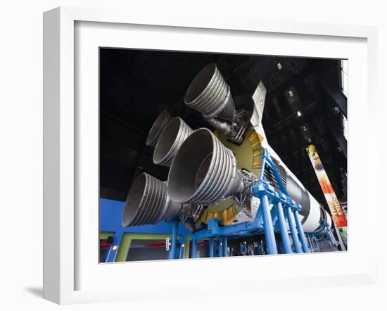 Us Space and Rocket Center, Saturn V Rocket, Huntsville, Alabama, USA-Walter Bibikow-Framed Photographic Print