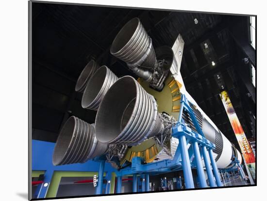 Us Space and Rocket Center, Saturn V Rocket, Huntsville, Alabama, USA-Walter Bibikow-Mounted Photographic Print