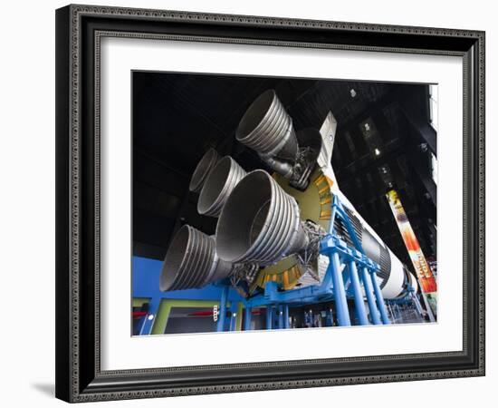 Us Space and Rocket Center, Saturn V Rocket, Huntsville, Alabama, USA-Walter Bibikow-Framed Photographic Print