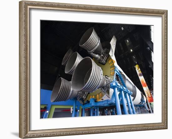 Us Space and Rocket Center, Saturn V Rocket, Huntsville, Alabama, USA-Walter Bibikow-Framed Photographic Print