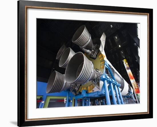 Us Space and Rocket Center, Saturn V Rocket, Huntsville, Alabama, USA-Walter Bibikow-Framed Photographic Print