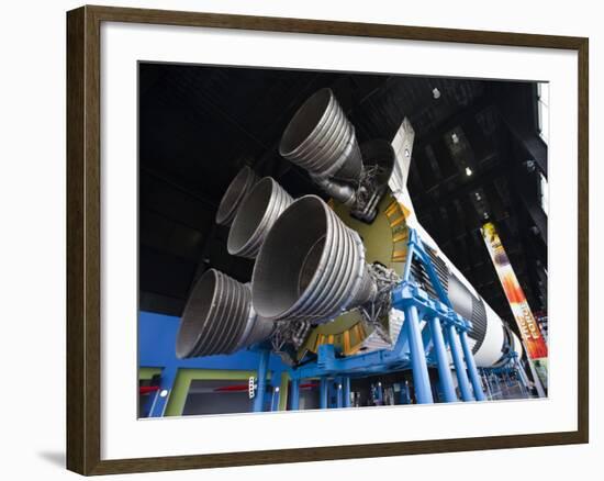 Us Space and Rocket Center, Saturn V Rocket, Huntsville, Alabama, USA-Walter Bibikow-Framed Photographic Print