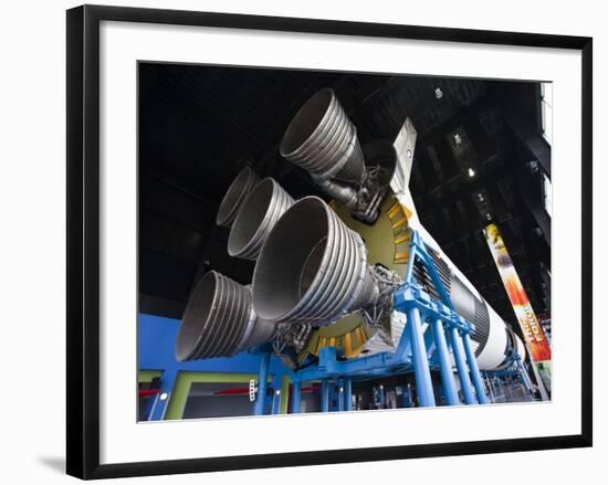 Us Space and Rocket Center, Saturn V Rocket, Huntsville, Alabama, USA-Walter Bibikow-Framed Photographic Print