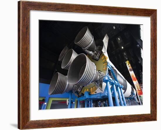 Us Space and Rocket Center, Saturn V Rocket, Huntsville, Alabama, USA-Walter Bibikow-Framed Photographic Print