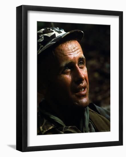 US Special Forces Captain Vernon Gillespie in Combat-Larry Burrows-Framed Photographic Print