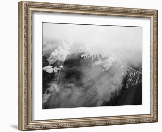 US Steel Aerial. Gary, Indiana. 1951-Margaret Bourke-White-Framed Photographic Print