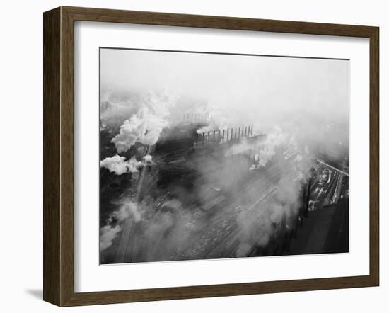 US Steel Aerial. Gary, Indiana. 1951-Margaret Bourke-White-Framed Photographic Print