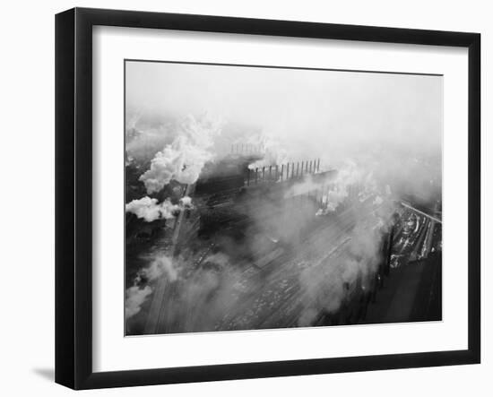 US Steel Aerial. Gary, Indiana. 1951-Margaret Bourke-White-Framed Photographic Print