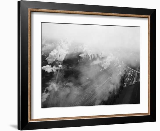 US Steel Aerial. Gary, Indiana. 1951-Margaret Bourke-White-Framed Photographic Print