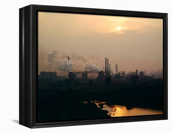 US Steel Plant-John Zimmerman-Framed Premier Image Canvas