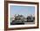 US Tanks Drive under the 'Hands of Victory' in Baghdad, Iraq, Ca. 2003-null-Framed Photo