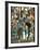 US Track Athlete Steve Prefontaine and Emiel Puttemans Running a Race at the Summer Olympics-null-Framed Premium Photographic Print