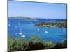 Us Virgin Islands, St. John, Caneel Bay, High Angle View of Boats in the Sea-null-Mounted Photographic Print