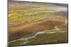 USA, Alaska, Brooks Range, Arctic NWR. Aerial of braided river and tundra.-Jaynes Gallery-Mounted Photographic Print