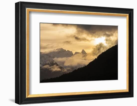 USA, Alaska, Chilkat River Valley. Mountain Sunrise-Cathy & Gordon Illg-Framed Photographic Print