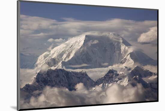 USA, Alaska, Denali, Mt. Mckinley Summit in Clouds-John Ford-Mounted Photographic Print