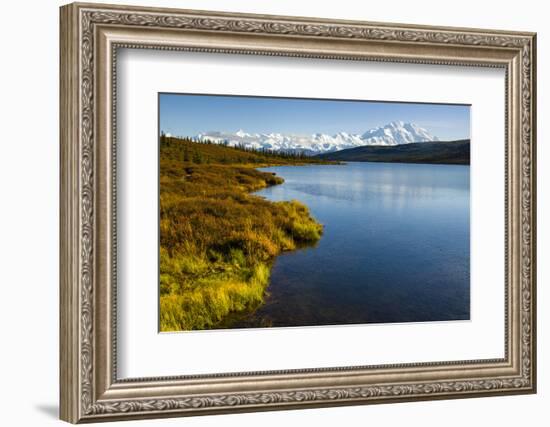 USA, Alaska, Denali National Park, fall colors, Denali-George Theodore-Framed Photographic Print