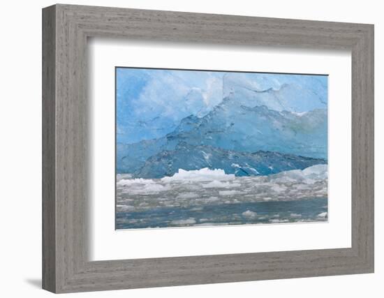 USA, Alaska, Endicott Arm. Blue Ice and Icebergs-Don Paulson-Framed Photographic Print