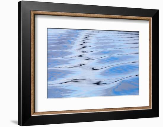 USA, Alaska, Endicott Arm. Boat Wake Patterns-Don Paulson-Framed Photographic Print