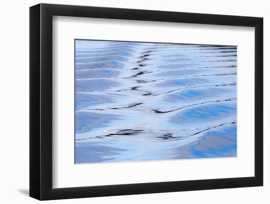 USA, Alaska, Endicott Arm. Boat Wake Patterns-Don Paulson-Framed Photographic Print