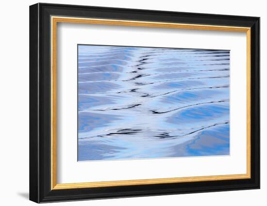 USA, Alaska, Endicott Arm. Boat Wake Patterns-Don Paulson-Framed Photographic Print