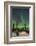 USA, Alaska, Fairbanks. a Quinzee Snow Shelter and Aurora Borealis-Cathy & Gordon Illg-Framed Photographic Print