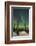 USA, Alaska, Fairbanks. a Quinzee Snow Shelter and Aurora Borealis-Cathy & Gordon Illg-Framed Photographic Print