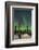 USA, Alaska, Fairbanks. a Quinzee Snow Shelter and Aurora Borealis-Cathy & Gordon Illg-Framed Photographic Print