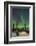 USA, Alaska, Fairbanks. a Quinzee Snow Shelter and Aurora Borealis-Cathy & Gordon Illg-Framed Photographic Print