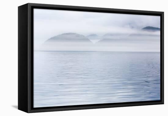 USA, Alaska, Inian Island. Layers of fog shroud water and land.-Don Paulson-Framed Premier Image Canvas