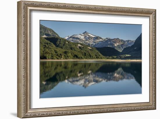 USA, Alaska, Katmai National Park. Landscape in Geographic Harbor of Amalik Bay.-Frank Zurey-Framed Photographic Print