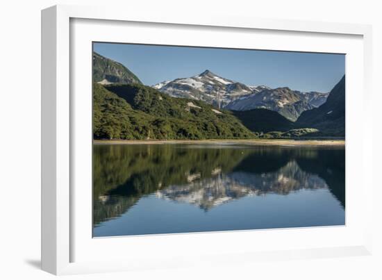 USA, Alaska, Katmai National Park. Landscape in Geographic Harbor of Amalik Bay.-Frank Zurey-Framed Photographic Print