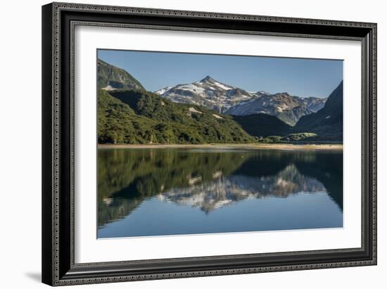 USA, Alaska, Katmai National Park. Landscape in Geographic Harbor of Amalik Bay.-Frank Zurey-Framed Photographic Print