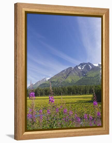 USA, Alaska, Kenai Peninsula. Mountain and lake landscape.-Jaynes Gallery-Framed Premier Image Canvas