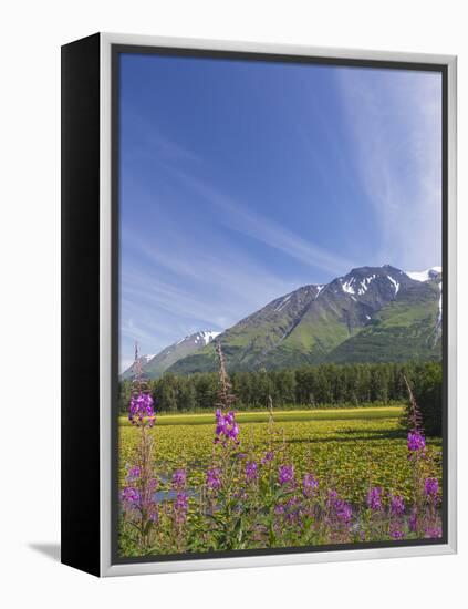 USA, Alaska, Kenai Peninsula. Mountain and lake landscape.-Jaynes Gallery-Framed Premier Image Canvas