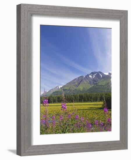 USA, Alaska, Kenai Peninsula. Mountain and lake landscape.-Jaynes Gallery-Framed Photographic Print