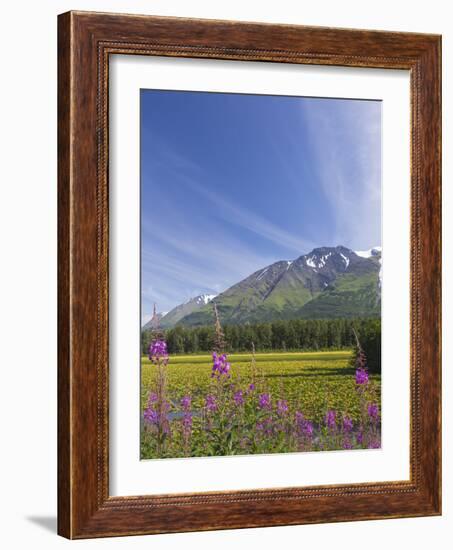 USA, Alaska, Kenai Peninsula. Mountain and lake landscape.-Jaynes Gallery-Framed Photographic Print