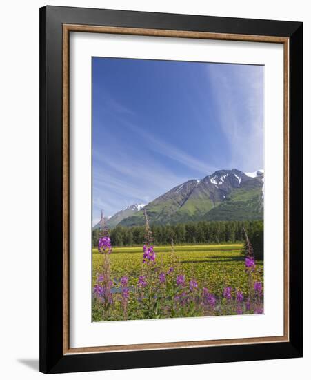 USA, Alaska, Kenai Peninsula. Mountain and lake landscape.-Jaynes Gallery-Framed Photographic Print