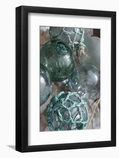 USA, Alaska, Ketchikan, Antique Japanese Fishing Floats-Savanah Stewart-Framed Photographic Print