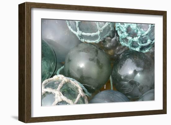 USA, Alaska, Ketchikan, Antique Japanese Glass Fishing Floats-Savanah Stewart-Framed Photographic Print