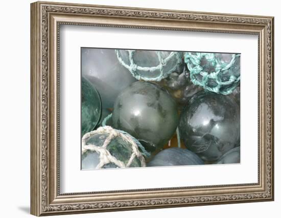 USA, Alaska, Ketchikan, Antique Japanese Glass Fishing Floats-Savanah Stewart-Framed Photographic Print