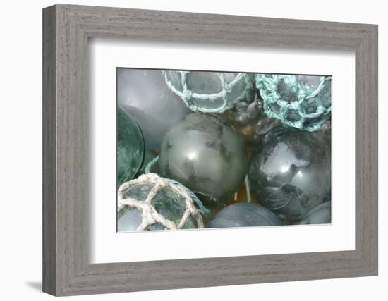 USA, Alaska, Ketchikan, Antique Japanese Glass Fishing Floats-Savanah Stewart-Framed Photographic Print