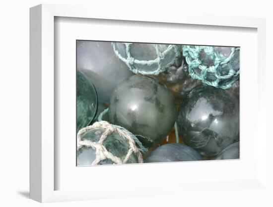 USA, Alaska, Ketchikan, Antique Japanese Glass Fishing Floats-Savanah Stewart-Framed Photographic Print