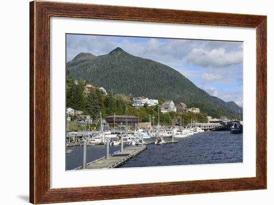 USA, Alaska, Ketchikan, Downtown Cruise Ship Docks-Savanah Stewart-Framed Photographic Print