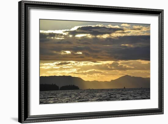 USA, Alaska, Ketchikan. Sunset North of Town-Savanah Stewart-Framed Photographic Print