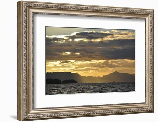 USA, Alaska, Ketchikan. Sunset North of Town-Savanah Stewart-Framed Photographic Print