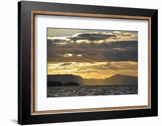 USA, Alaska, Ketchikan. Sunset North of Town-Savanah Stewart-Framed Photographic Print